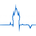 logo pulsul iesean ALB ALBASTRU