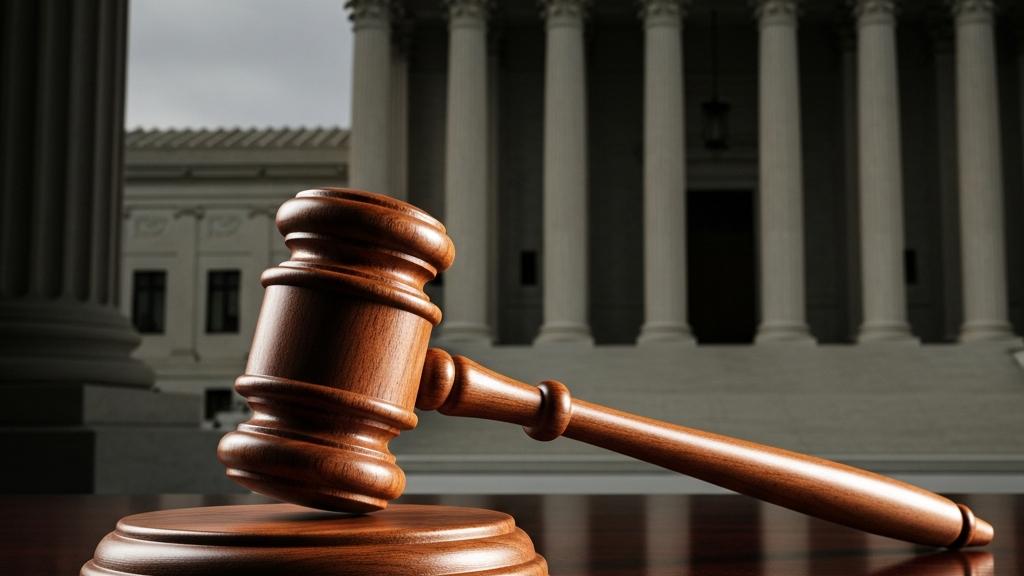 Ciocănel de judecător în fața unei instanțe, dosarul de fonduri europene merge la tribunal